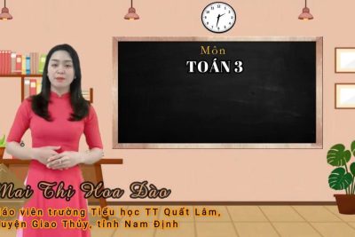 Bài giảng điện tử môn Toán khối 3